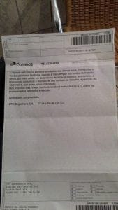 Carta de demissão da UTC