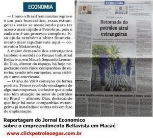 reportagem do jornal economico petróleo