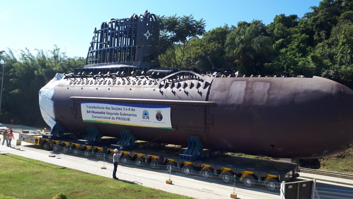 ICN recebe últimas seções do submarino
