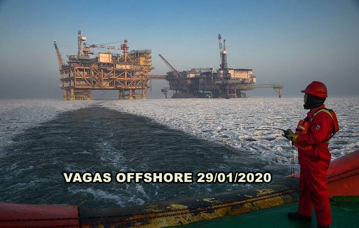 O setor de apoio marítimo offshore em Macaé inicia vagas de emprego nesta dia, 29 de janeiro