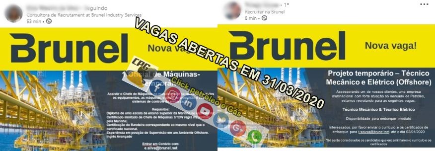 Multinacional de Recrutamento e Seleção inicia cadastro de currículo para vagas offshore, hoje 31 de março