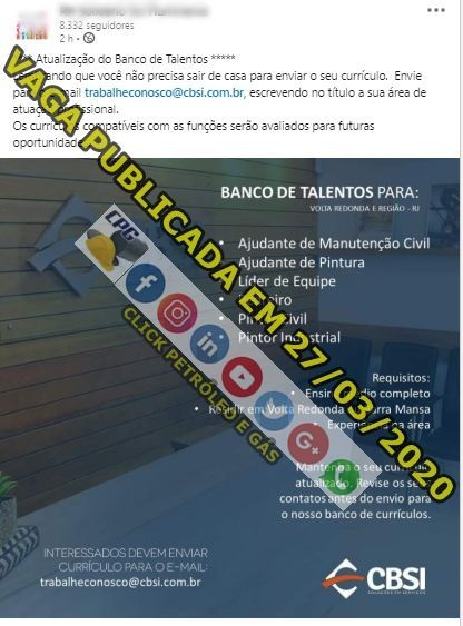 Pedreiro, ajudante, pintor e muito mais vagas de emprego para obras de construção civil no Rio de Janeiro