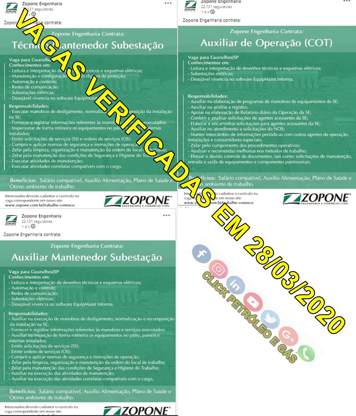 A semana encerra com vagas de emprego para trabalhar em obras de construção civil 28/03/2020 Flavia Marinho - c