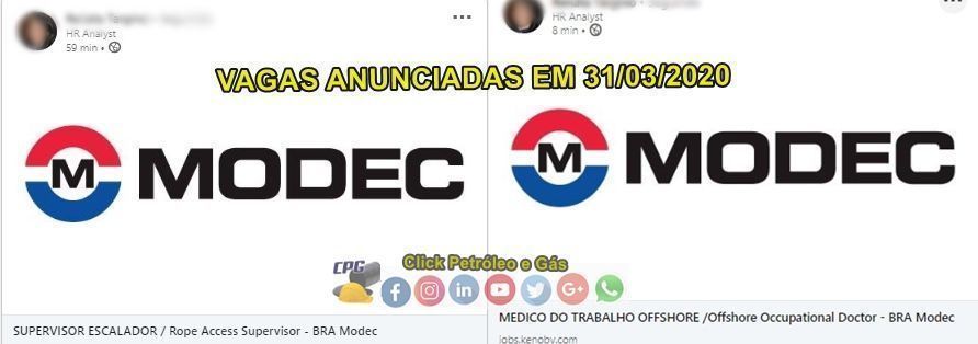 vagas de emprego offshore MODEC Vagas de emprego para contratos offshore da japonesa MODEC demanda profissionais de ensino médio técnico e médicos