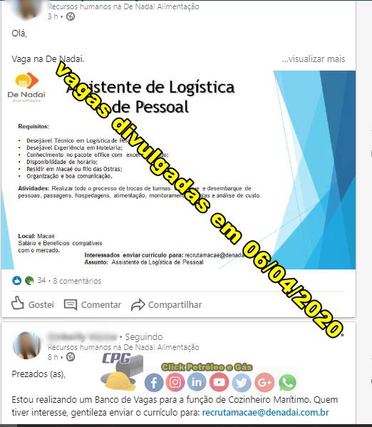 De Nadai inicia vagas de ensino fundamental e médio para profissionais de Macaé e Rio das Ostras hoje, 6 de abril