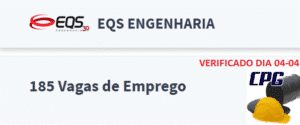 EQS engenharia, vagas, emprego, construção civil EQS engenharia, vagas, emprego, construção civil