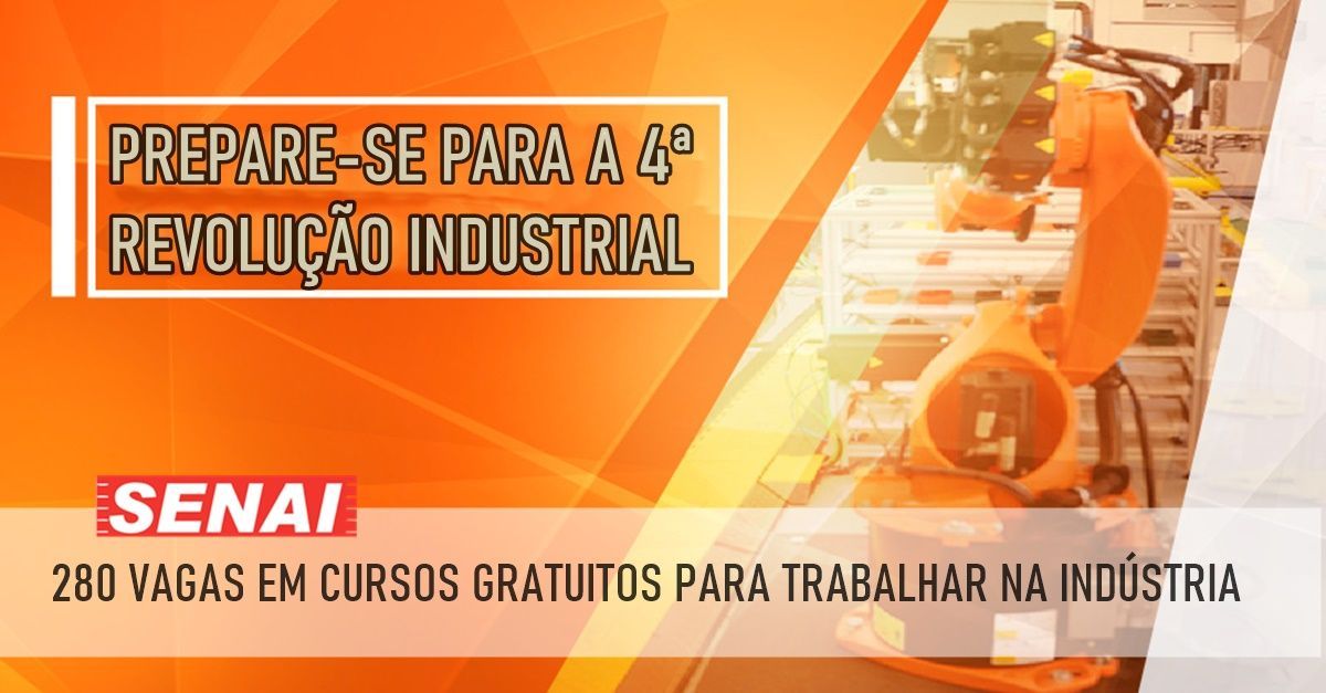 CURSOS GRATUITOS SENAI INDÚSTRIA 4.0