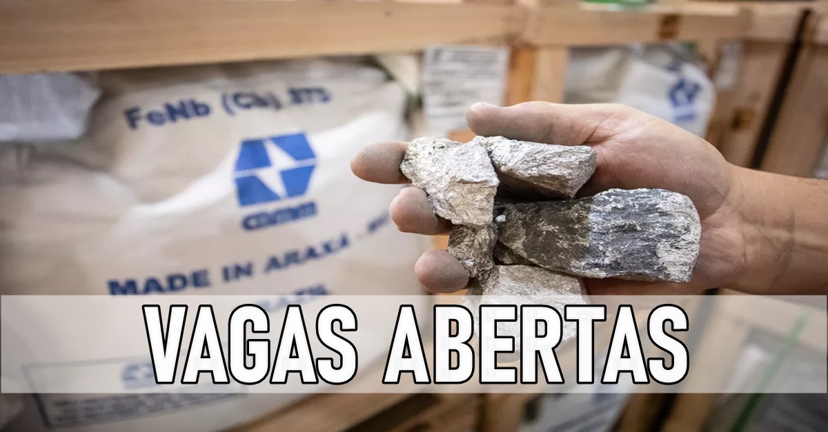 EMPREGO DE Trainee NA MINERADORA NIÓBIO EM MINAS GERAIS