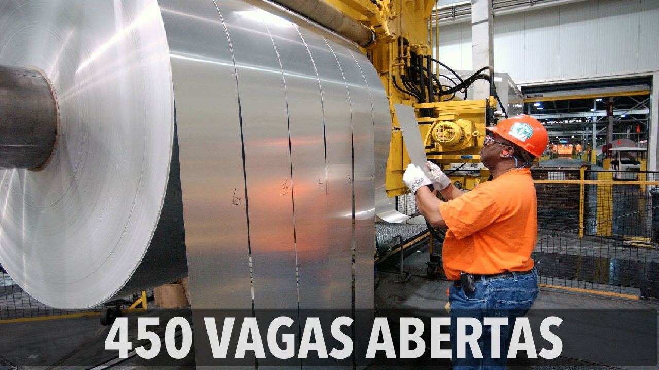 emprego - operador - ensino médio - produção - alumínio - fábrica - preço