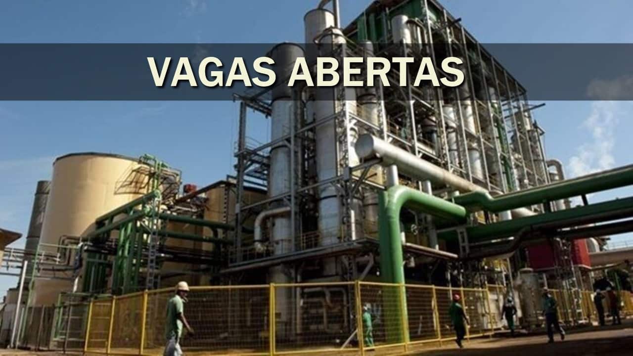 ETANOL - USINA - VAGAS - EMPREGO - GOIÁS carteira de trabalho - currículo em mãos
