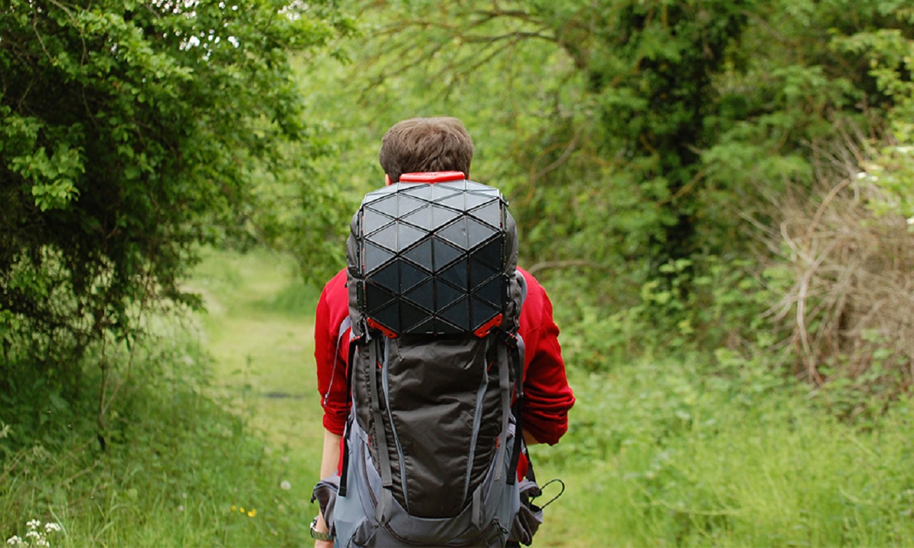 Painel solar portátil - placa de energia solar portátil - energia solar - energia renovável