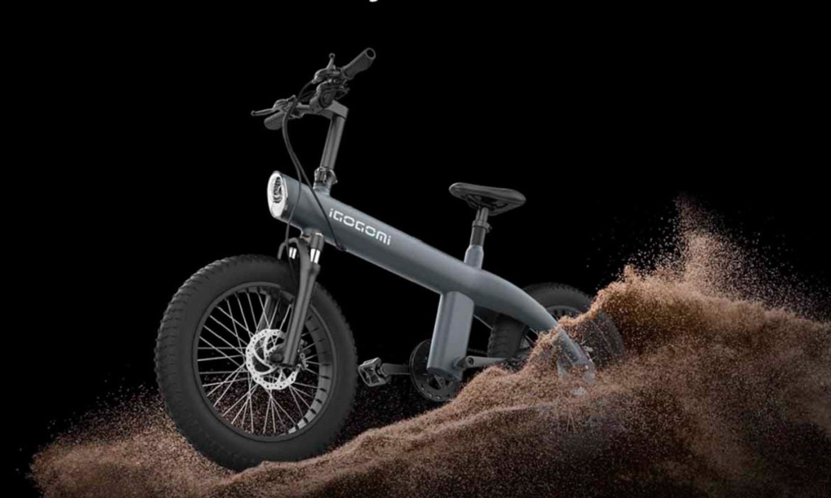 Bicicleta, elétrica, off-road