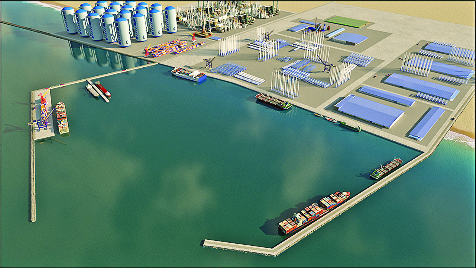 Os estudos comandados pelo setor de Engenharia da UFRN apontam a região de Caiçara do Norte como a mais viável para o projeto. O Governo do RN pretende utilizar o porto-indústria para impulsionar a exploração offshore de energias renováveis no estado.