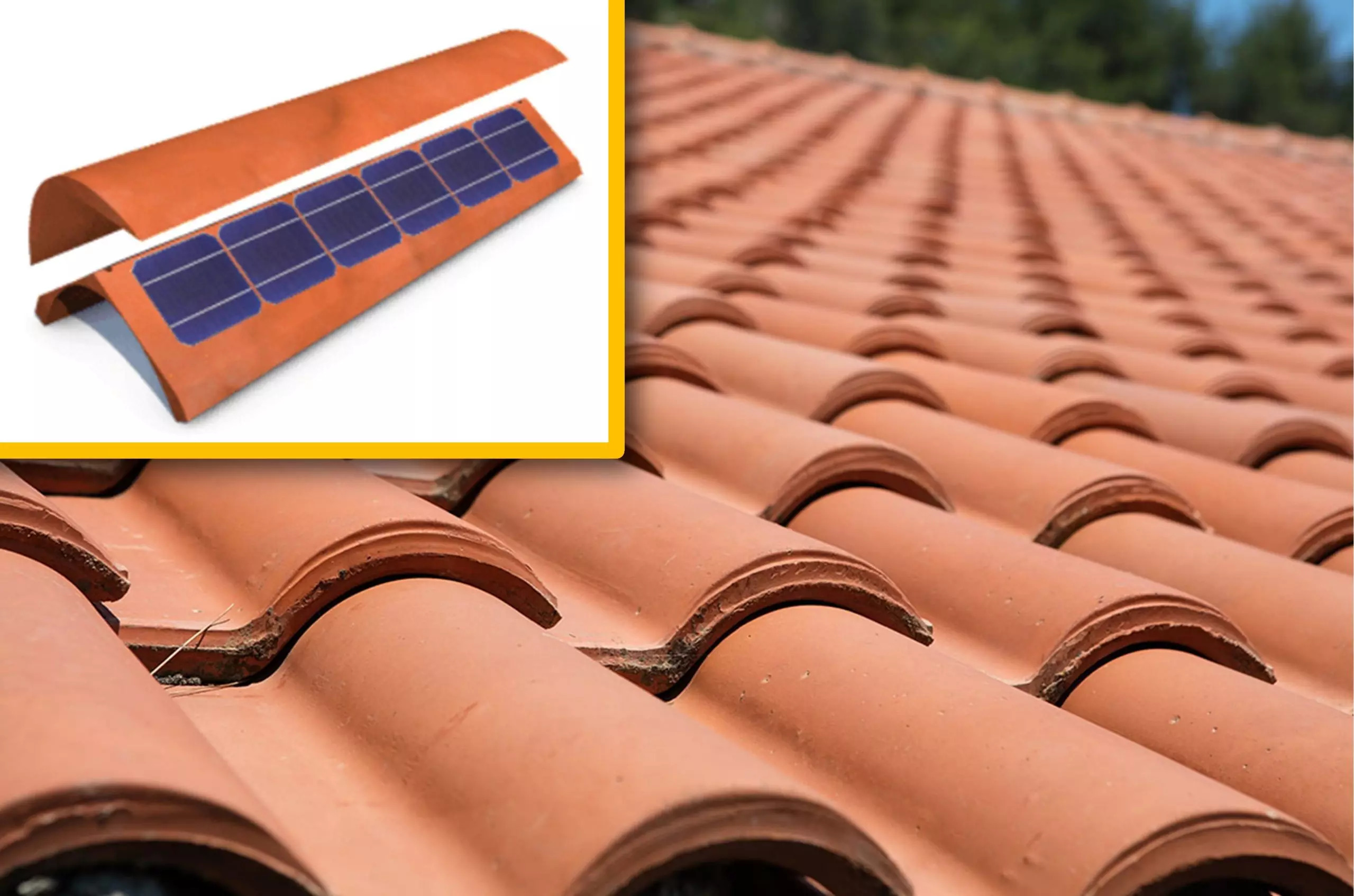 Empresa italiana, Dyaqua, desenvolveu telhas solares com tecnologia invisível para integrar-se à arquitetura das construções. A inovação permite a produção de energia solar de forma esteticamente agradável e eficiente.