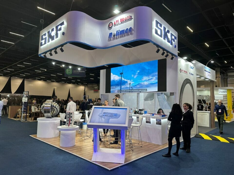Estande da SKF na Brazil Wind Power