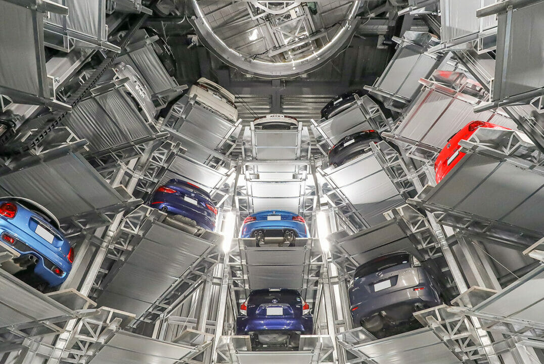 Estacionamento automatizado no Japão (Imagem / Reprodução GIKEN)