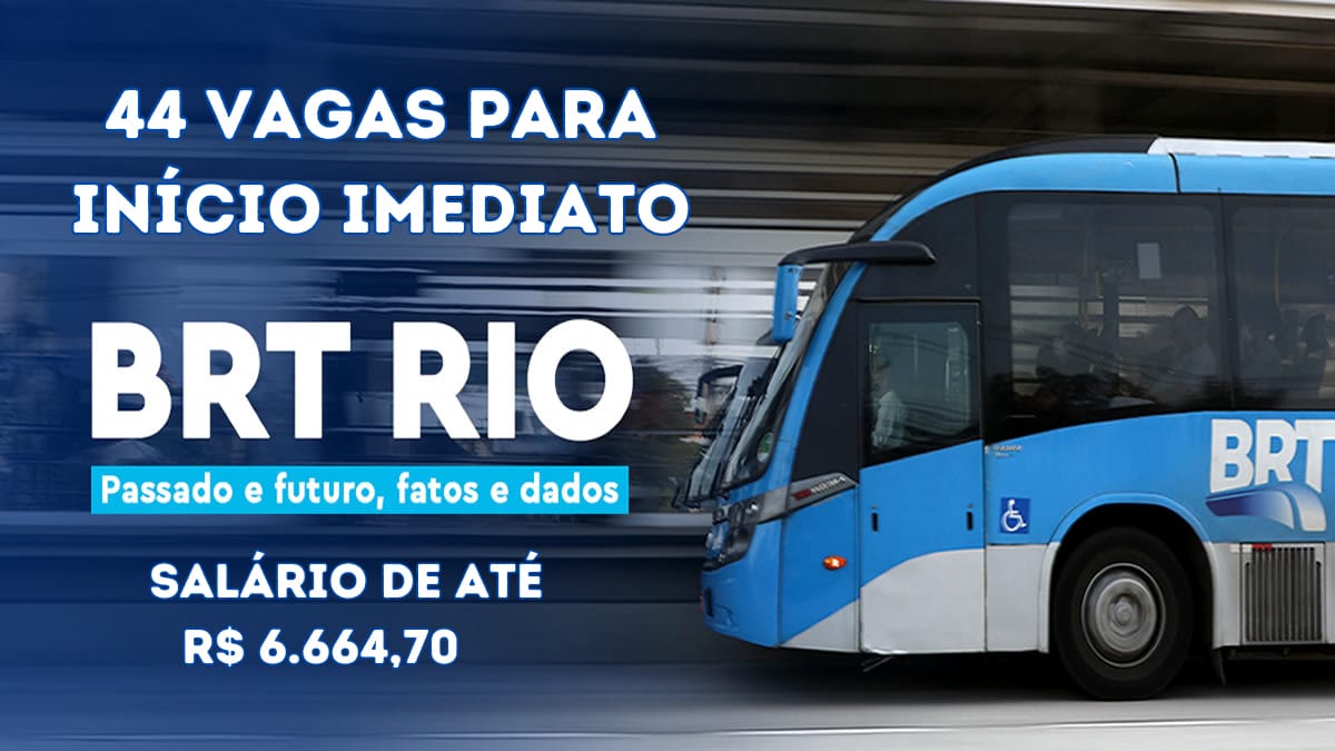 São 44 vagas de emprego abertas para profissionais de todos os níveis de escolaridade, com experiência, que sonham em trabalhar na Mobi-Rio.