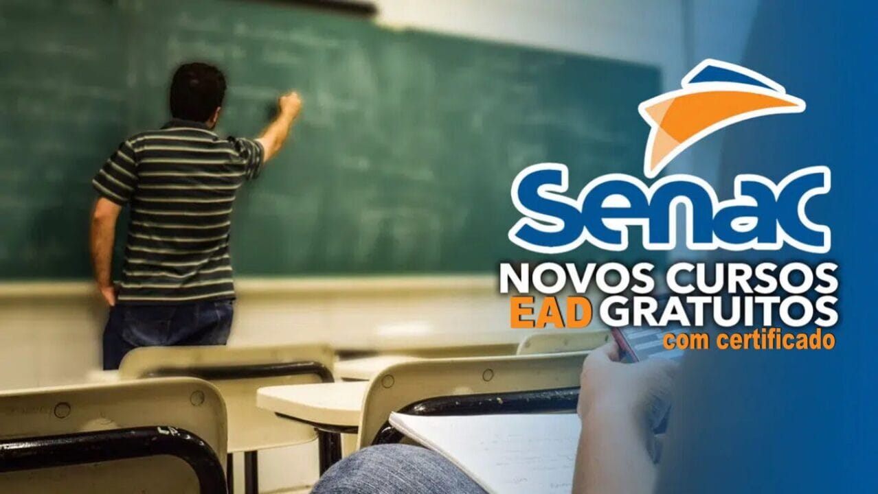 Senac disponibiliza mais de 25,1 mil vagas em cursos técnicos e profissionalizante EAD e presencial, TOTALMENTE GRÁTIS, para quem quer iniciar 2024 se qualificando