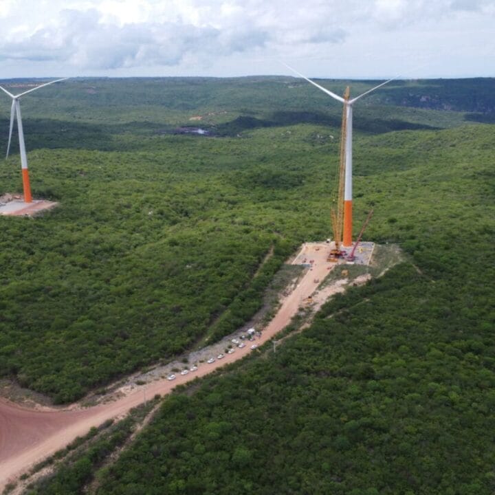 aerogeradores no Complexo Eólico