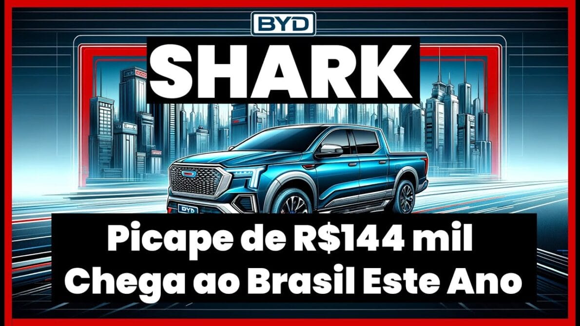 Por R$ 144 mil chega ao Brasil a nova picape hibrida BYD Shark