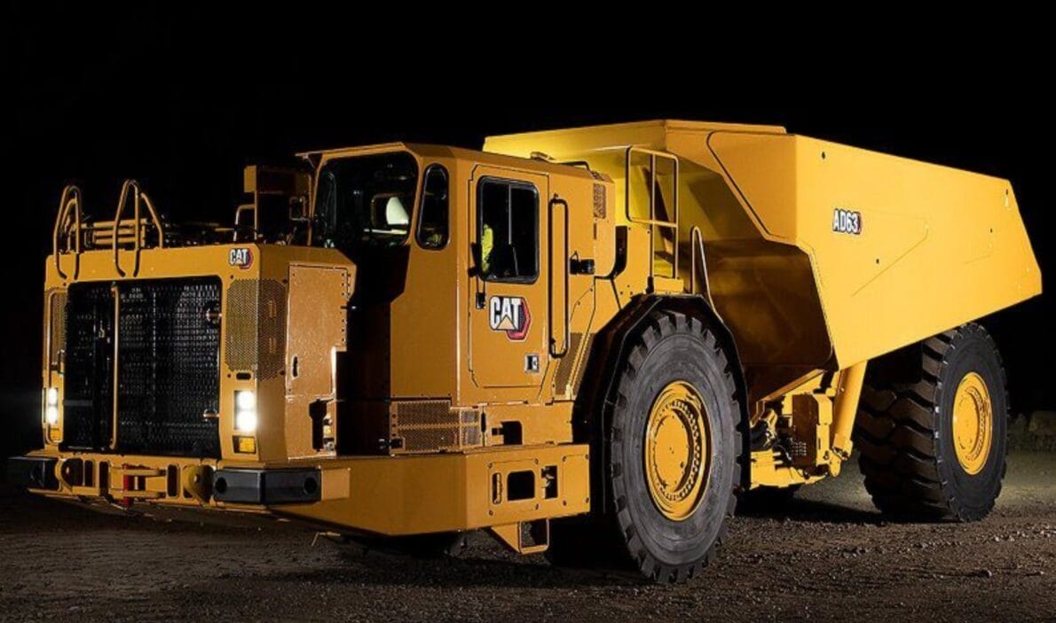 Caterpillar, caminhão, mineração
