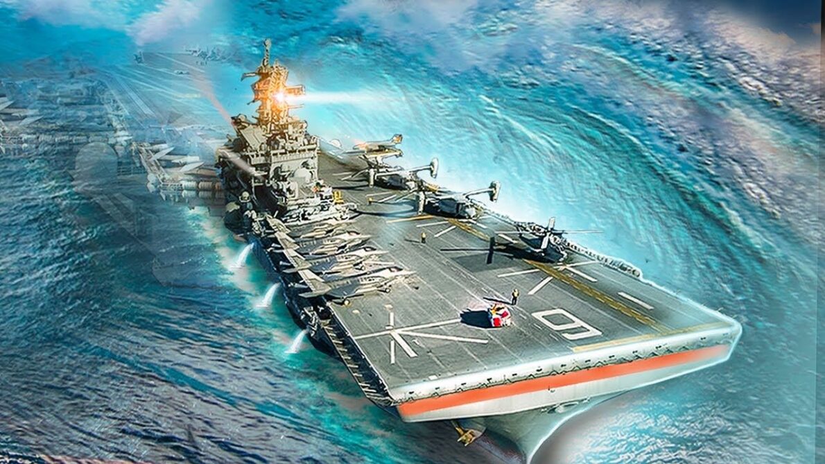 Como os gigantes porta-aviões da Marinha dos Estados Unidos permanecem à tona e seguros, mesmo quando enfrentam as ondas mais monstruosas durante tempestades