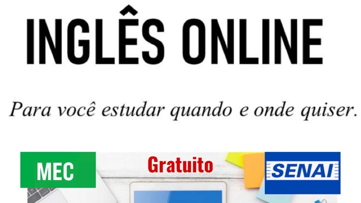 SENAI está oferecendo cursos de inglês gratuitos e online (EAD), com certificado garantido e acesso vitalício. Não há limite de idade, nem processo seletivo - você pode começar quando quiser