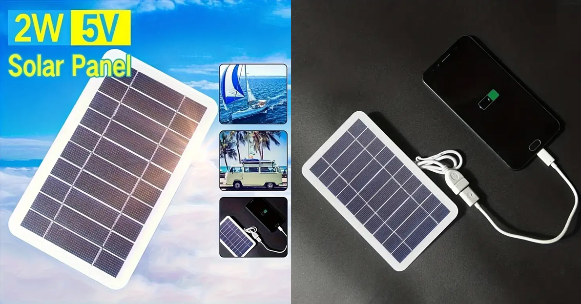 Carregador solar de R$ 43 chega ao Brasil, prometendo acabar com a busca por tomadas. Será o fim dos carregadores tradicionais? (Imagem: reprodução)