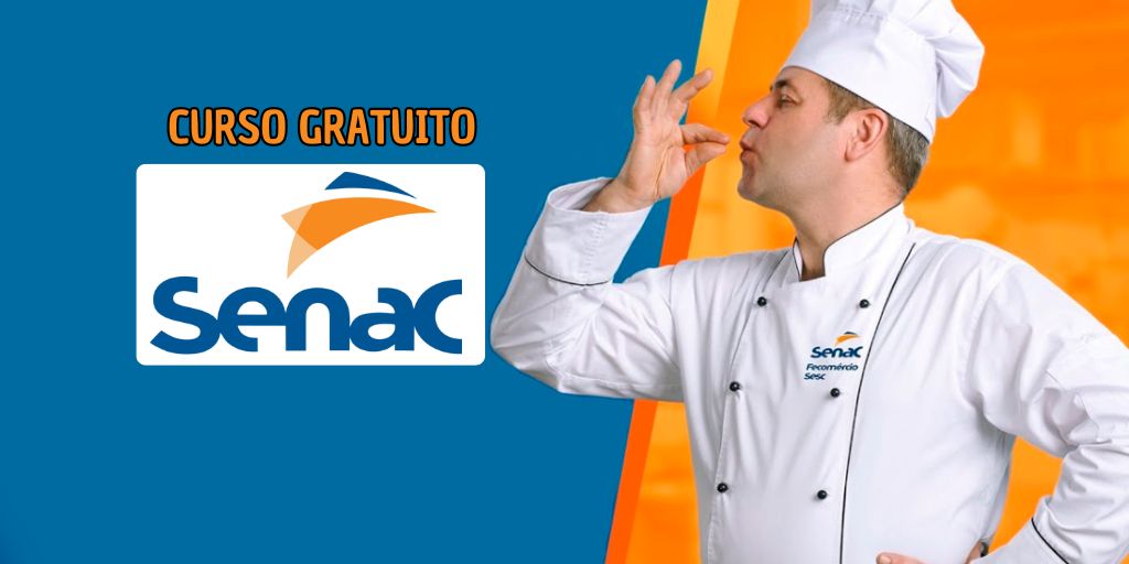 Curso gratuito de gastronomia no Senac. (Imagem: reprodução)