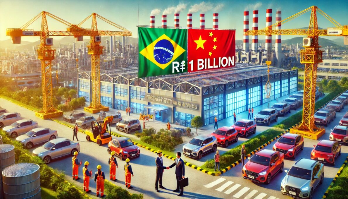 Fabricante chinesa anuncia megainvestimento de R$ 1 bilhão para abrir nova fábrica no Brasil e gerar empregos