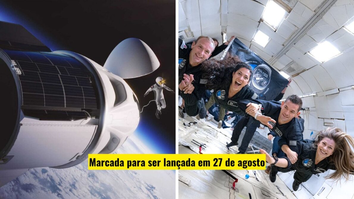 Missão Polaris Dawn: conheça a tripulação que fará a primeira caminhada espacial comercial da nave de Elon Musk