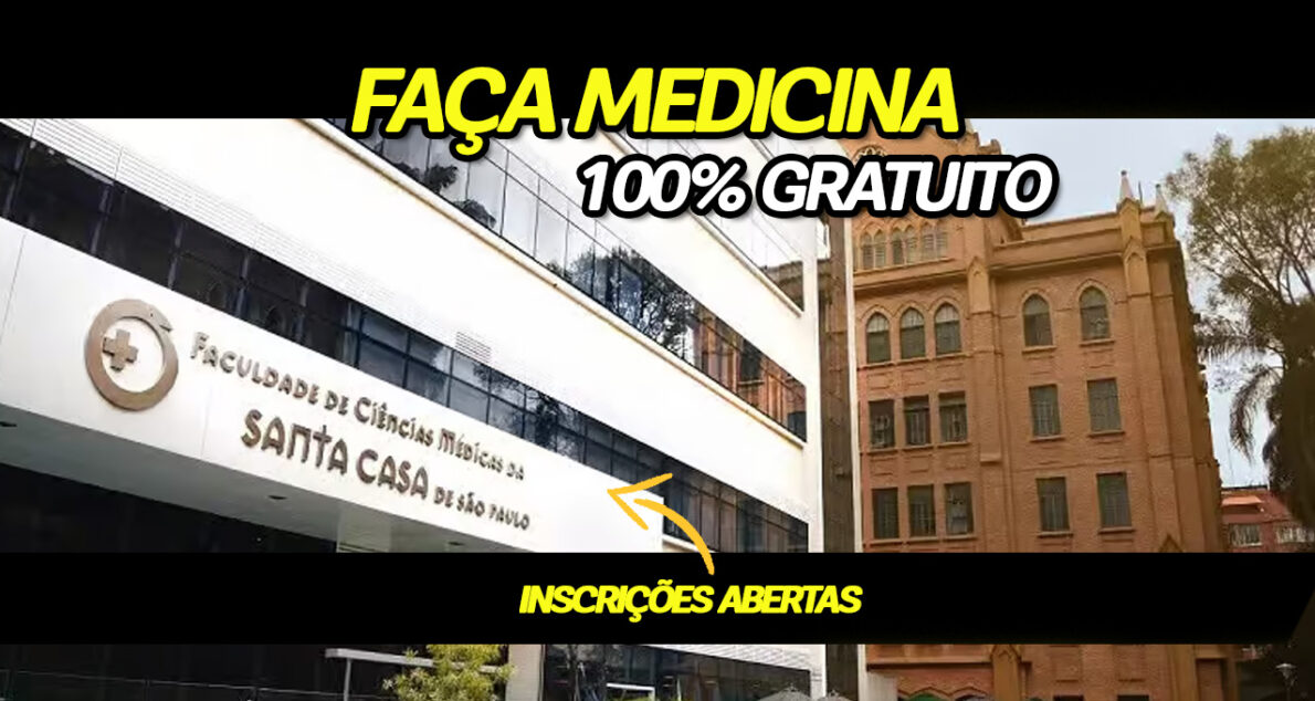 Faça MEDICINA sem gastar 1 REAL! Santa Casa está oferecendo bolsas de 100% para quem sonha em ser médico (a)