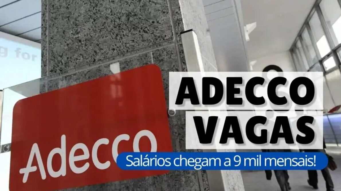 Adecco oferece vagas de emprego para diversos cargos, incluindo coordenadores, técnicos e mecânicos, com múltiplos níveis de formação.