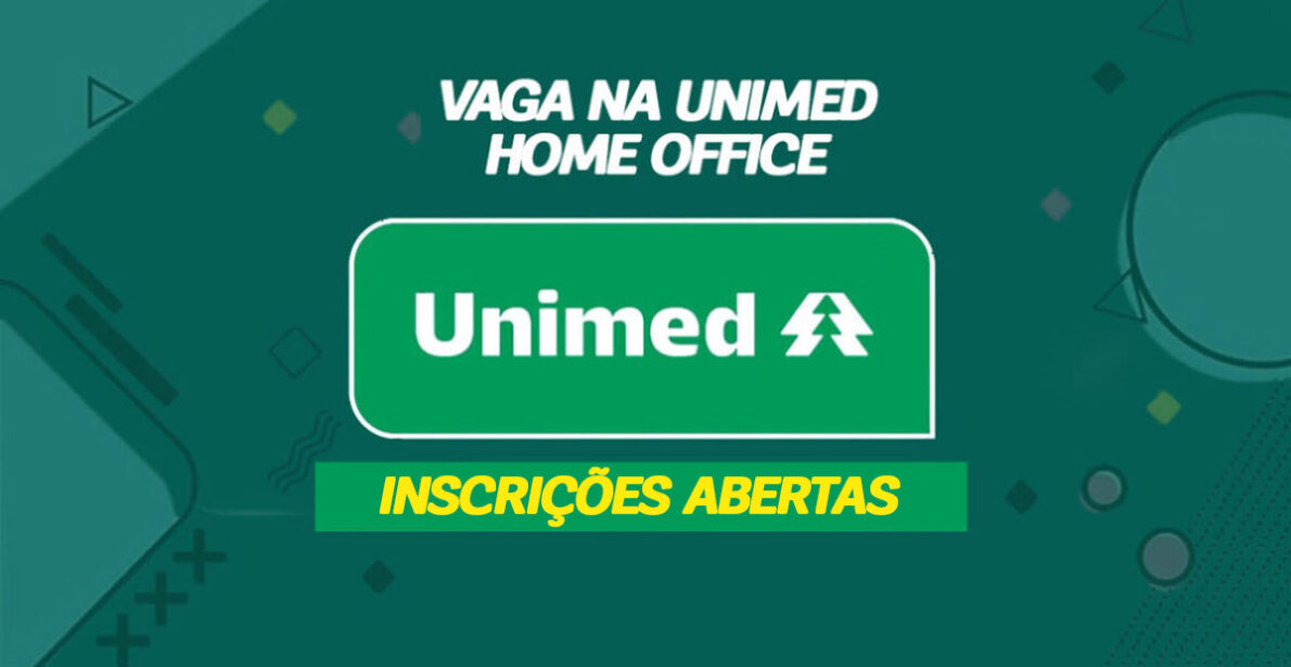 Unimed oferece vaga home office exclusiva para PCD com salário de R$ 2.877,42, benefícios atrativos e compromisso com a inclusão.