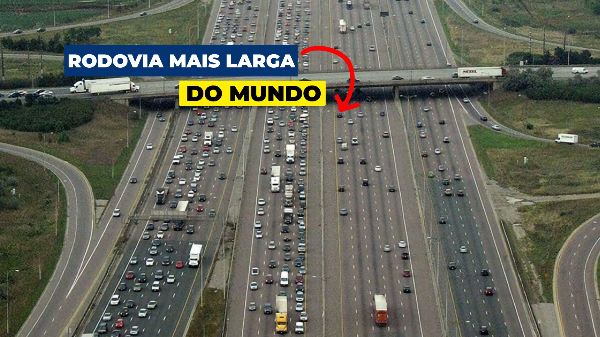 Rodovia com 18 faixas enfrenta congestionamento diário. Governo canadense propõe túneis subterrâneos, mas projeto divide opiniões.