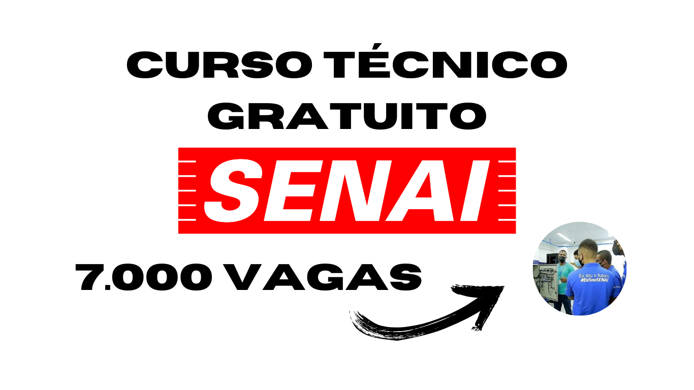 senai - cursos gratuitos - bolsa de estudo - qualificação profissional