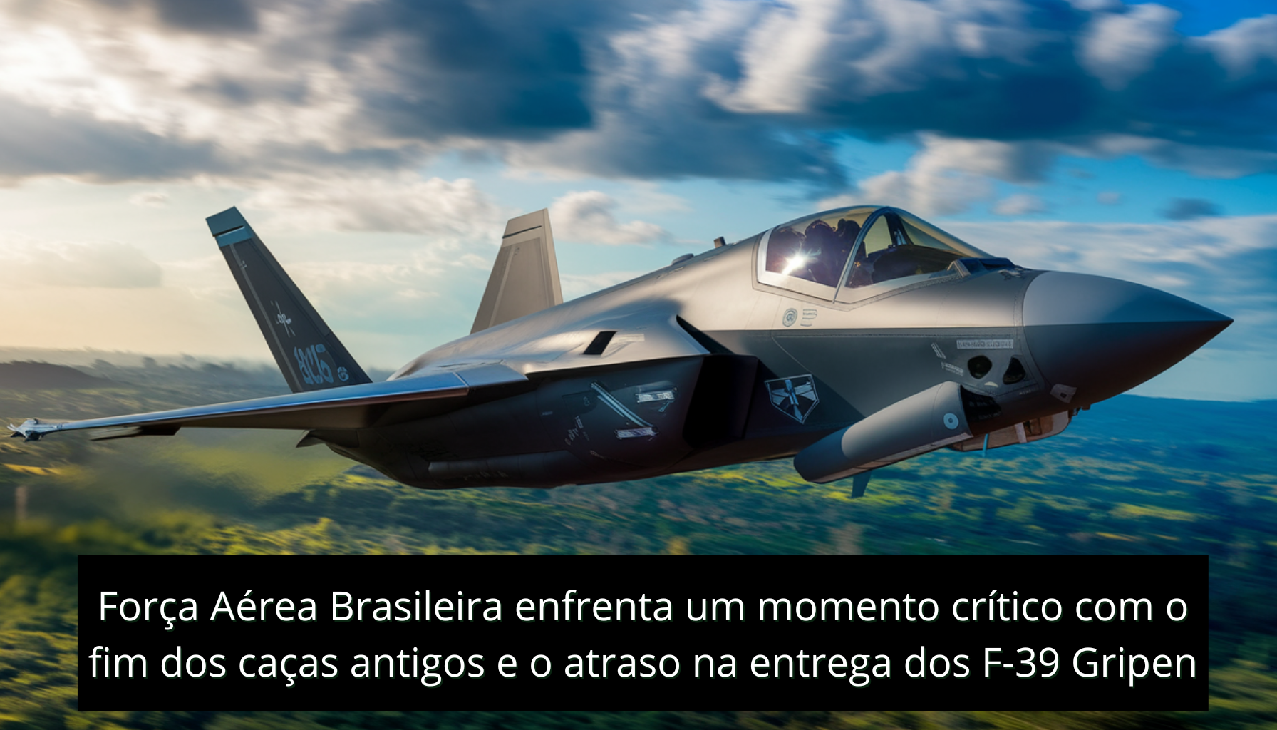 A Força Aérea Brasileira enfrenta um desafio decisivo. A renovação de sua frota de caças é essencial para a segurança e a soberania do país. (Imagem: Reprodução/Canva)
