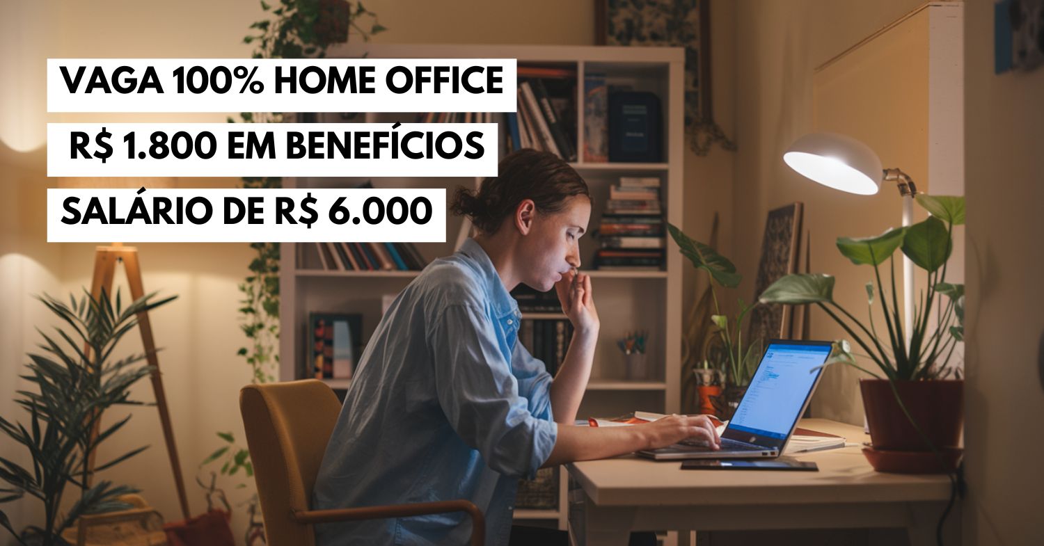 Oportunidade home office para trabalhar de casa vaga remota para atuar no setor de Marketing oferece salário de R$ 6.000 + R$ 1.800 em benefícios, confira!