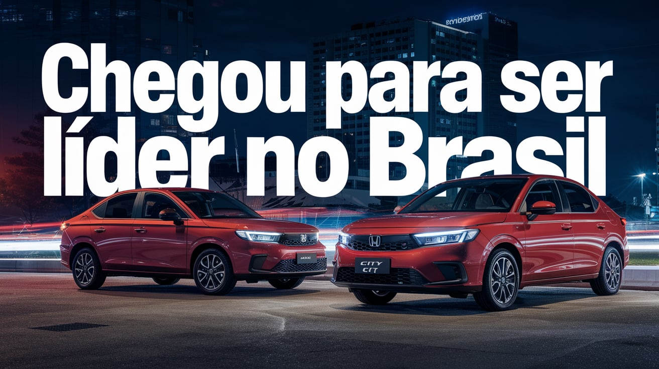 Honda City 2025 chega com design renovado, segurança de ponta e eficiência de consumo. (Imagem: divulgação)