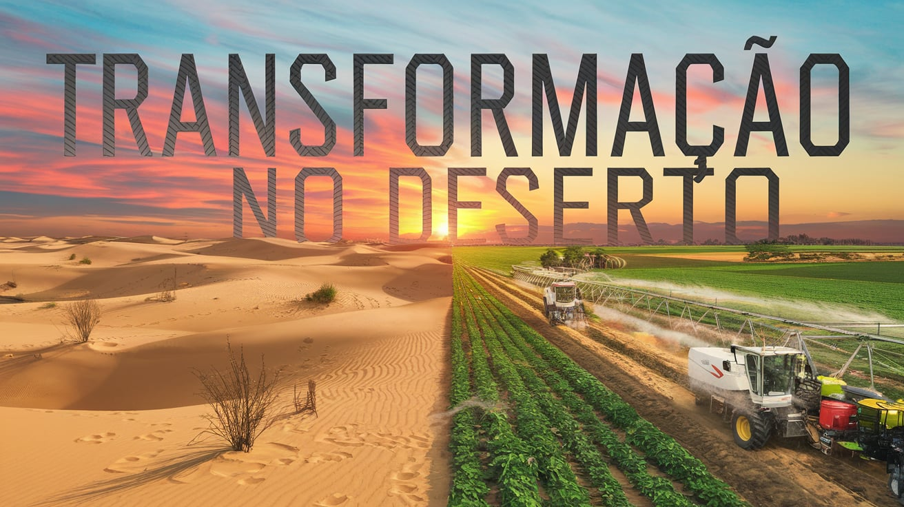 Deserto egípcio vira celeiro agrícola com tecnologia chinesa e investimento bilionário, produzindo milhões de toneladas de açúcar.