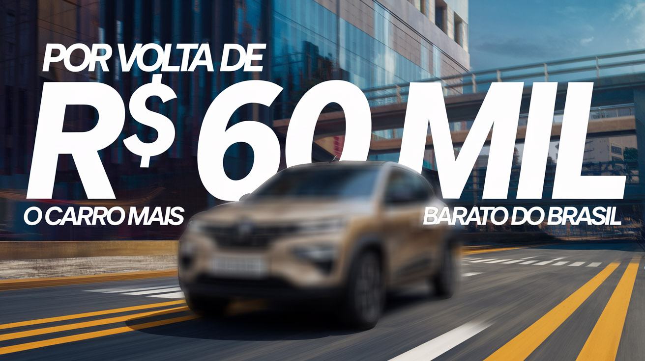 Renault Kwid Intense 2024 assume o posto de carro mais barato do Brasil com apenas R$ 62.990, trazendo economia e muita tecnologia.