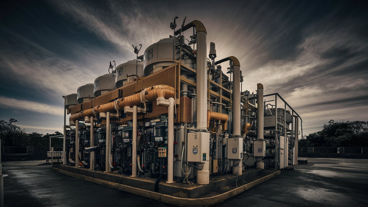 Instalação de estocagem de gás natural destacando avanços na França e benefícios para o Brasil.