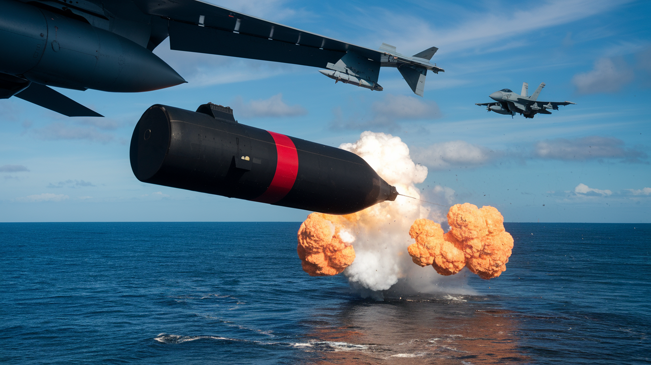 Força Aérea dos EUA revela bomba revolucionária capaz de afundar navios modernos em minutos