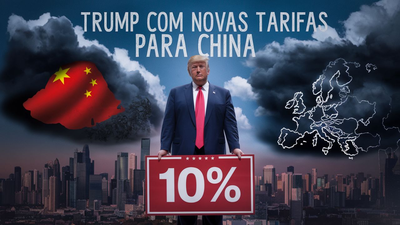 Trump ameaça abalar o comércio global: tarifas de 10% contra a China e a União Europeia entram na mira!