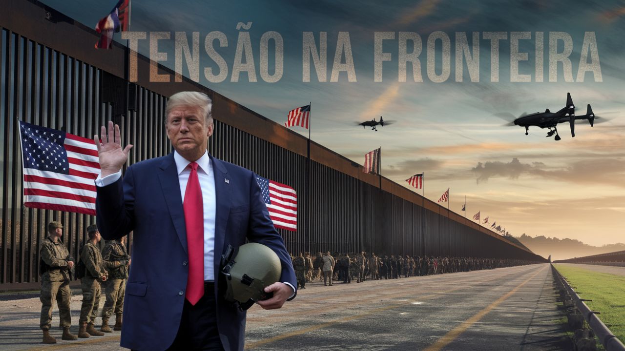 Trump declara EMERGÊNCIA nacional na fronteira com o México: Medidas drásticas para reprimir imigração e combater cartéis