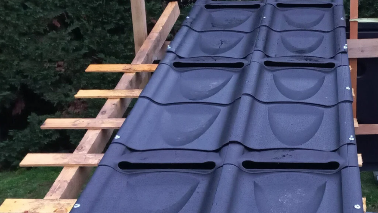 Instalando as telhas Cactile