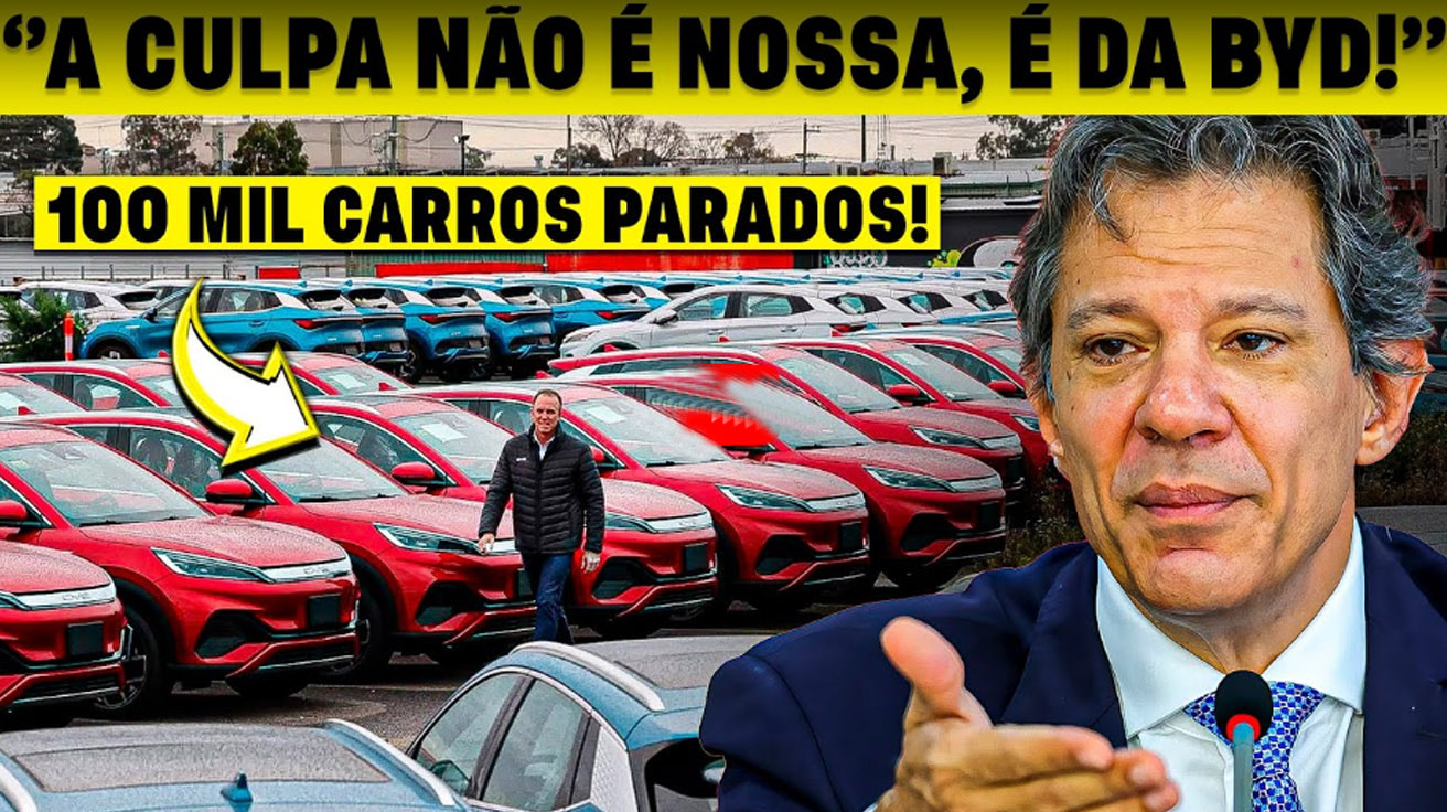 BYD enfrenta dilema com estoque gigantesco de carros elétricos no Brasil. Estratégia ousada ou erro fatal no mercado nacional?