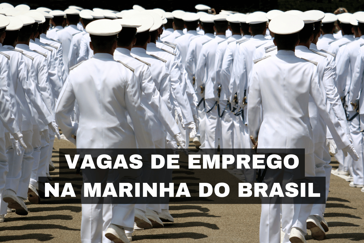 Mais de 880 vagas na Marinha para ensino fundamental e técnico. Salários de até R$ 3.835,42. Inscrições abertas até 26 de janeiro!