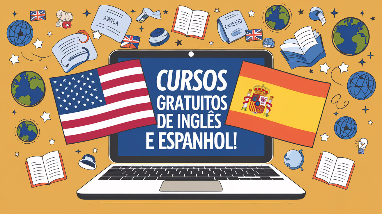 Aprenda inglês e espanhol gratuitamente no Ifac! Inscrições abertas até 7/2/2025 para cursos híbridos com certificação reconhecida.