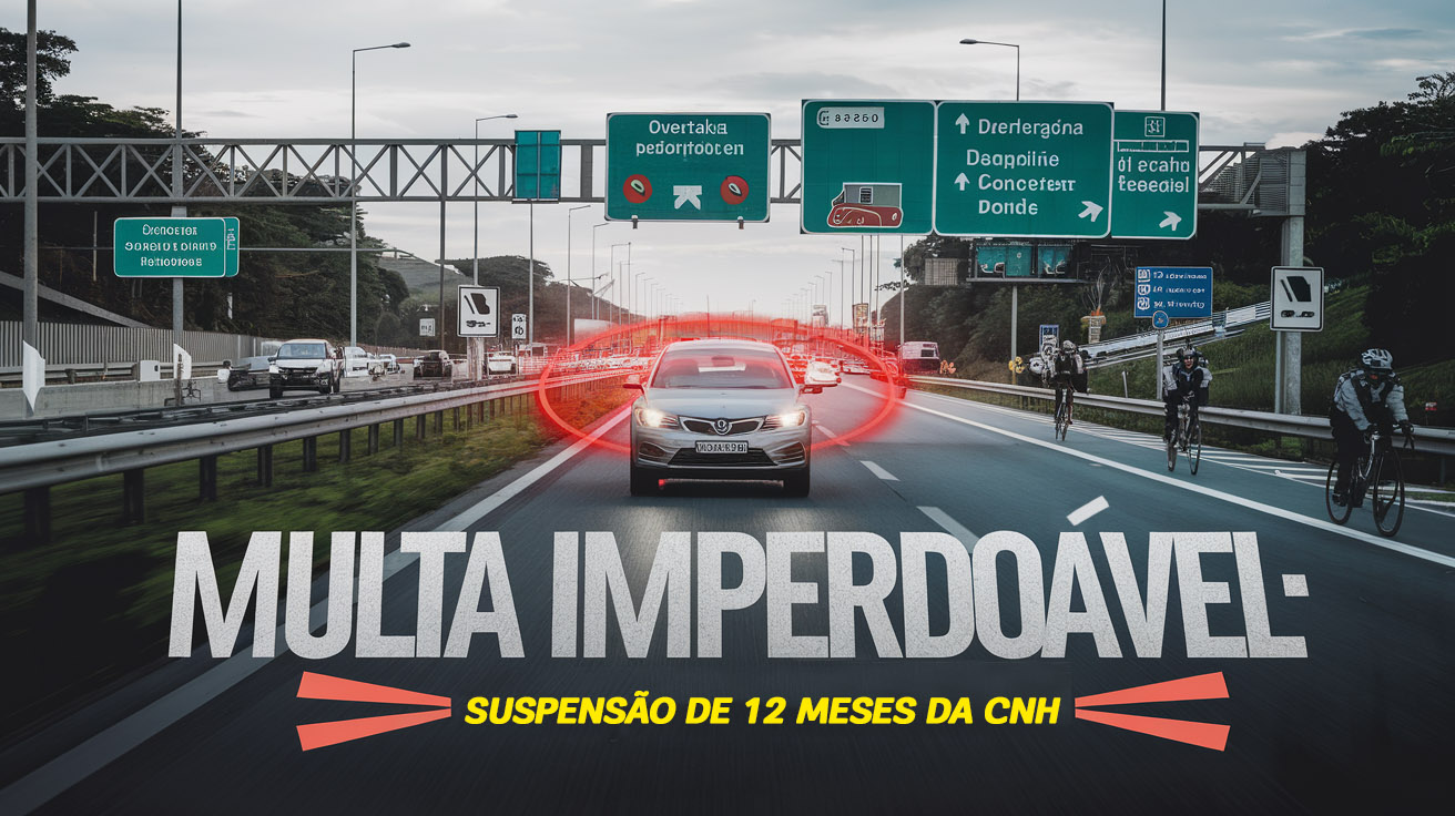 Nova lei de trânsito em 2025 promete multas de R$ 2,9 mil e CNH suspensa por 2 anos para ultrapassagens perigosas. Segurança reforçada!